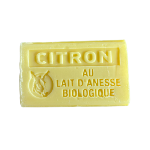 Savon lait d’ânesse bio 100g – Citron