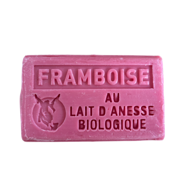 Savon lait d’ânesse bio 100g - Framboise