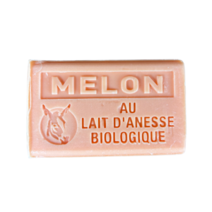 Savon lait d’ânesse bio 100g – Melon