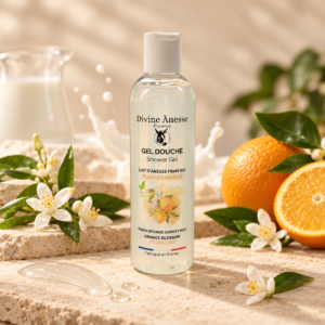 Gel Douche Lait d’ânesse – Fleur d’oranger