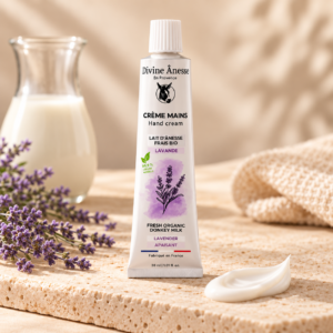 Crème mains au lait d’ânesse bio – Lavande 30ml