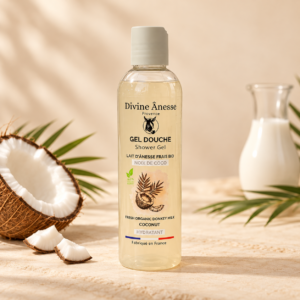Gel Douche Lait d’ânesse – Noix de coco
