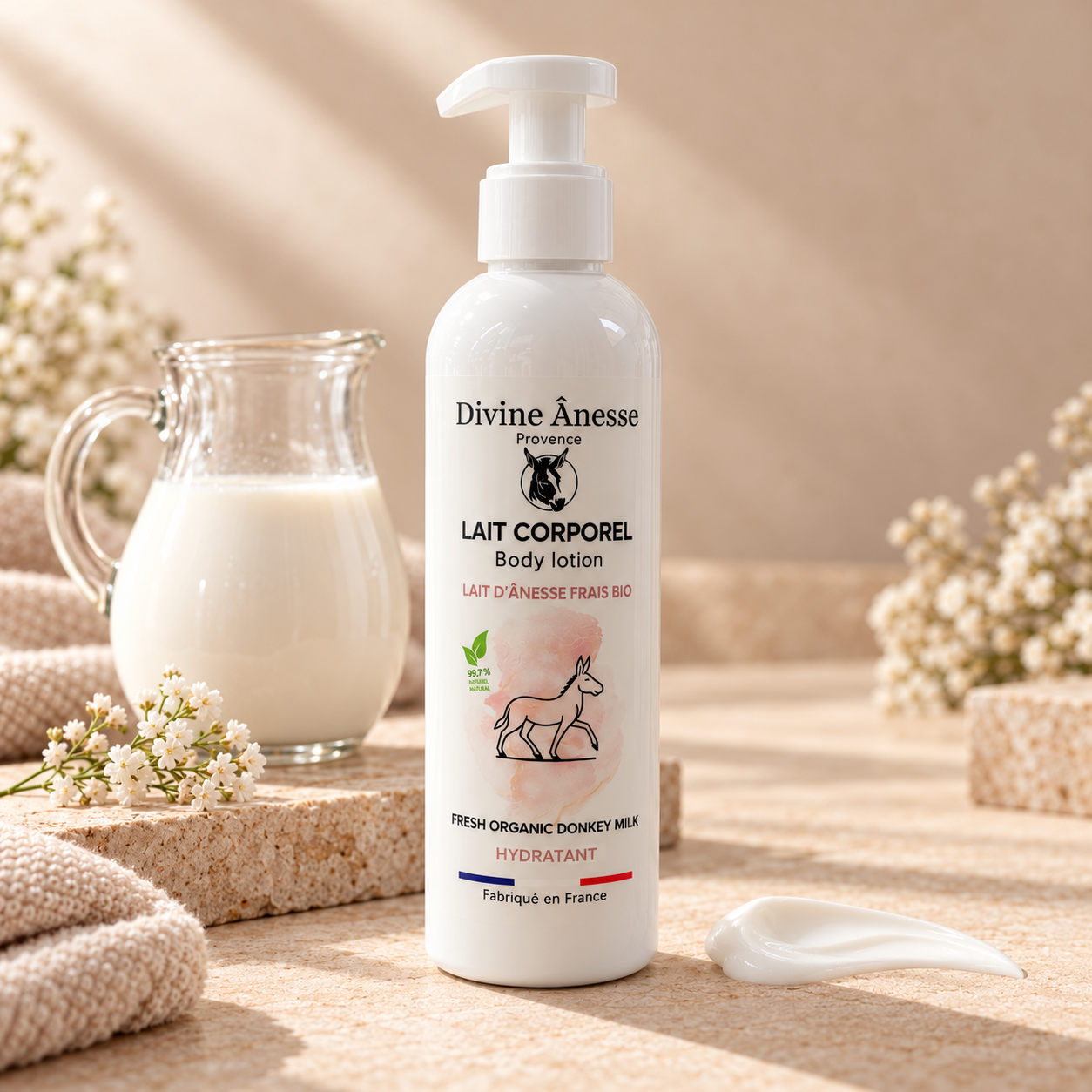 Lait Corporel - Lait d'ânesse 250 ml