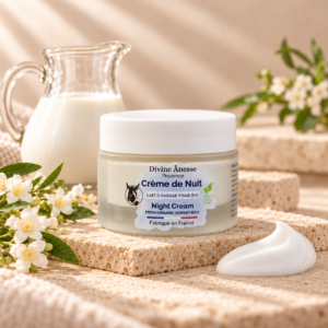 Crème nuit visage au lait d’ânesse 50 ml