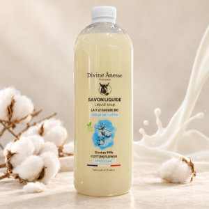 Savon liquide – Lait d’ânesse Coton 1 L